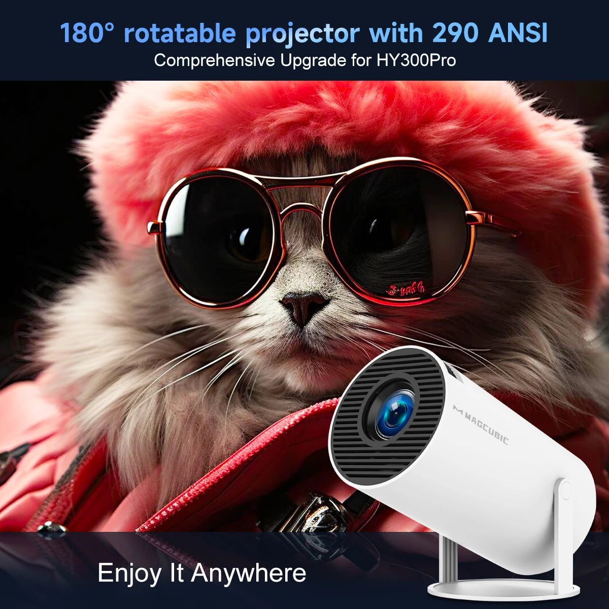 MAGCUBIC™ HY300 Pro Smart Cinema Projector