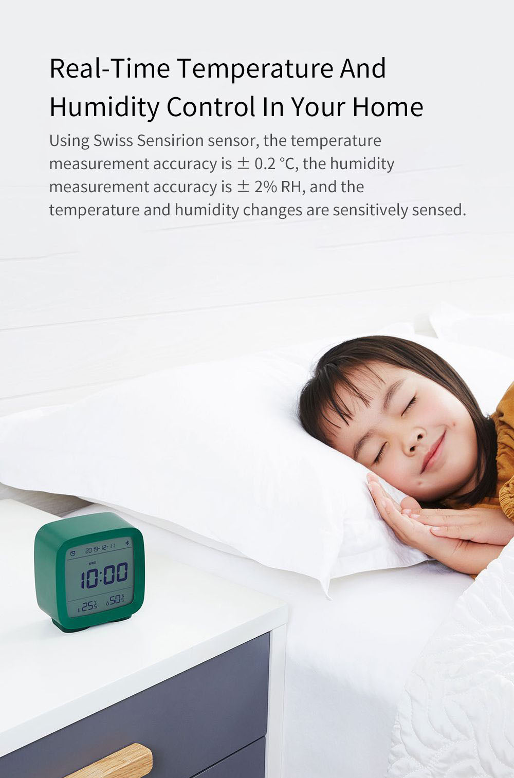CLIMASENSE™ Smart Climate Alarm Clock