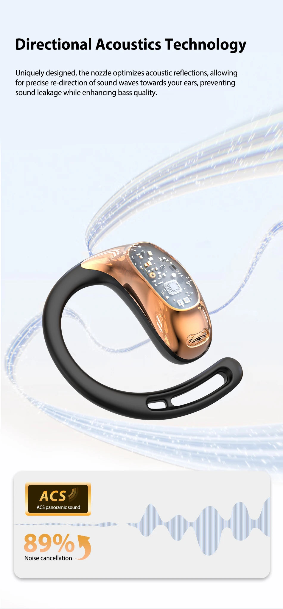 NEXORA™ AI Translation OWS Bluetooth Earhook Earphones