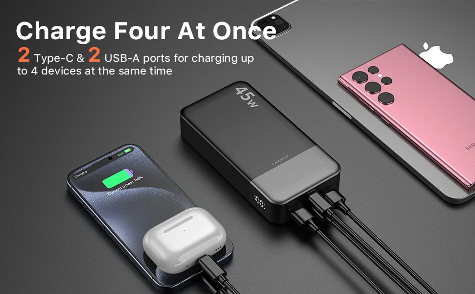 JUOVI™ J2621 HyperCharge 45W Power Bank