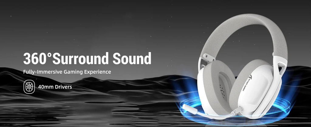 ATTACK SHARK L80 Wireless Gaming Headset – Ultra-Light RGB Low Latency