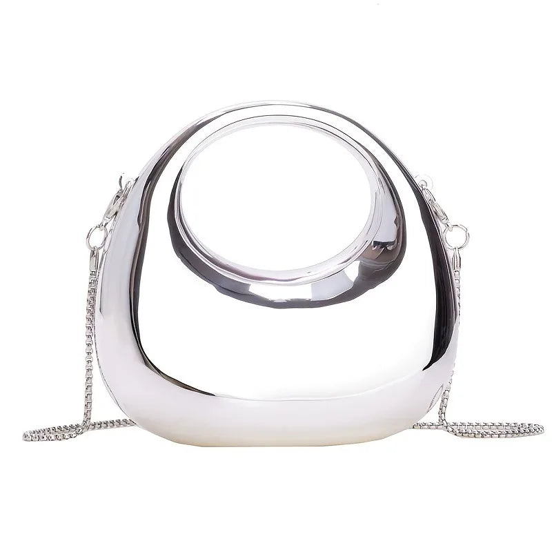 VELURE™ GoldGlow Acrylic Evening Clutch Bag