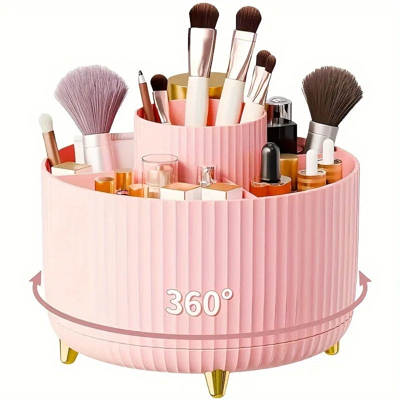 LUMORA™ 360 Rotating Makeup Organizer Pro