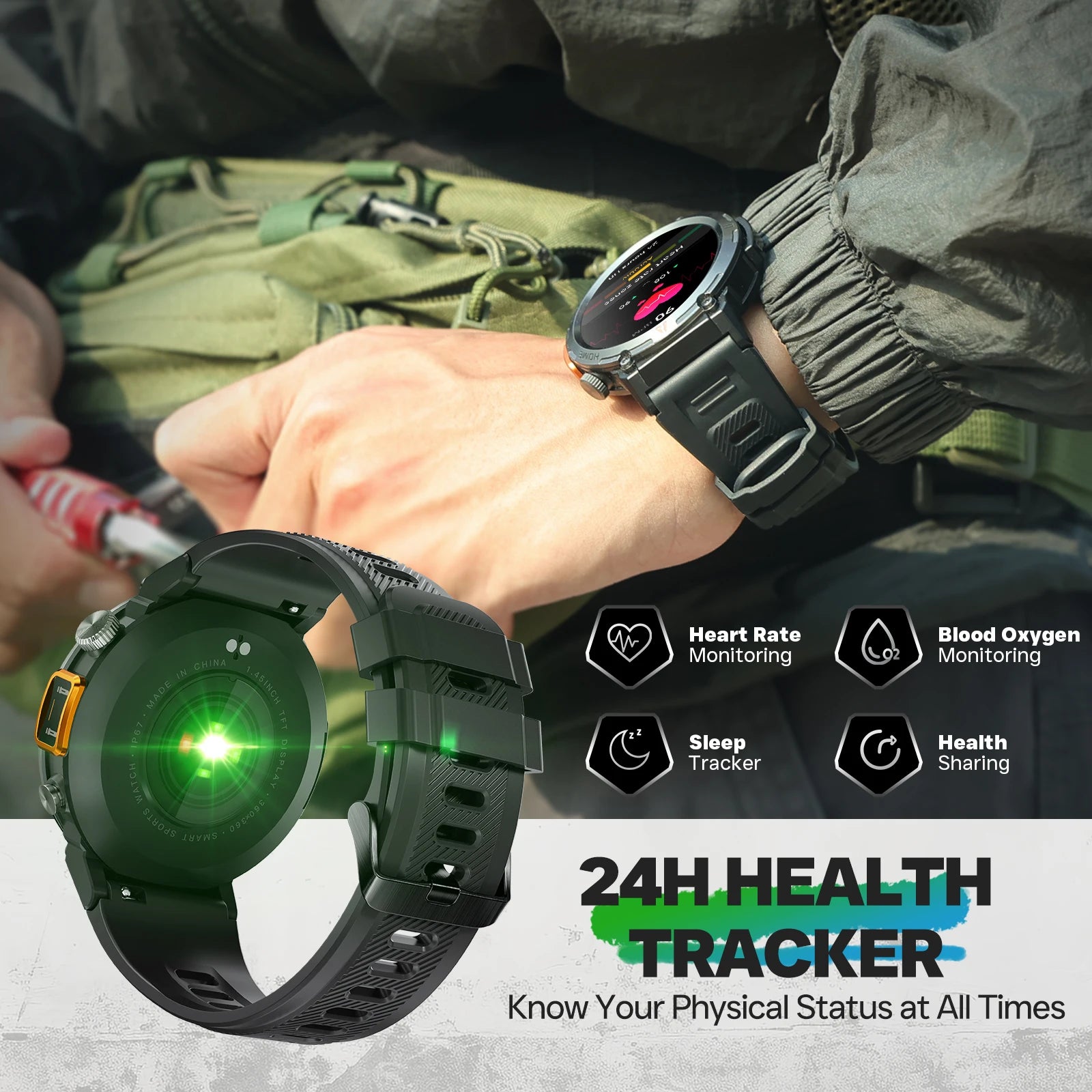 Smartwatch Pro 2025 – Advanced Fitness & Health Monitoring Smartwatch