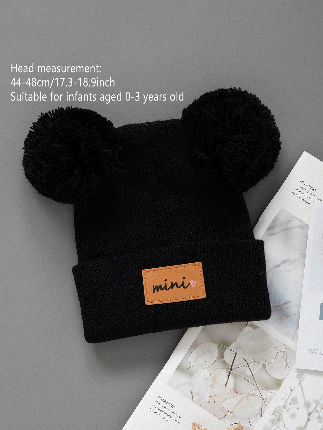 SoftNest™ 3Pcs Baby Knitted Winter Beanie Set
