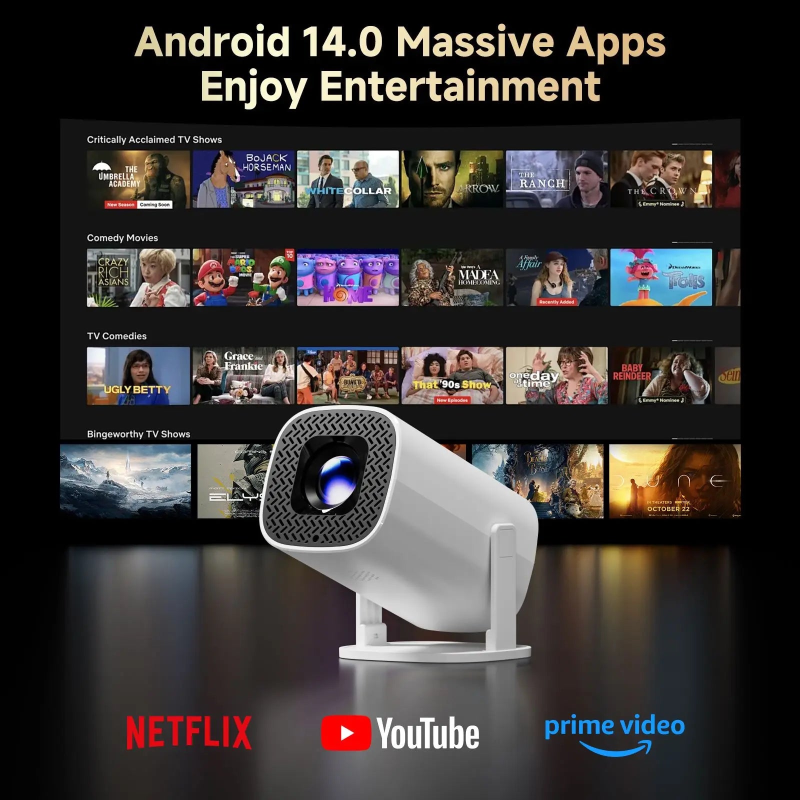 CINEMOVA™ P30 Pro Smart Mini Projector