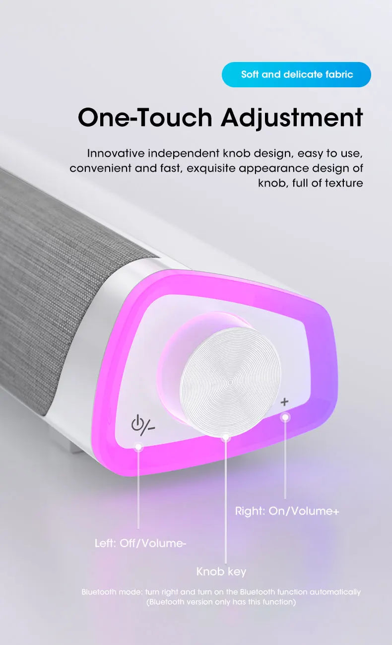 SONIQEDGE™ 4D Stereo Soundbar Speaker