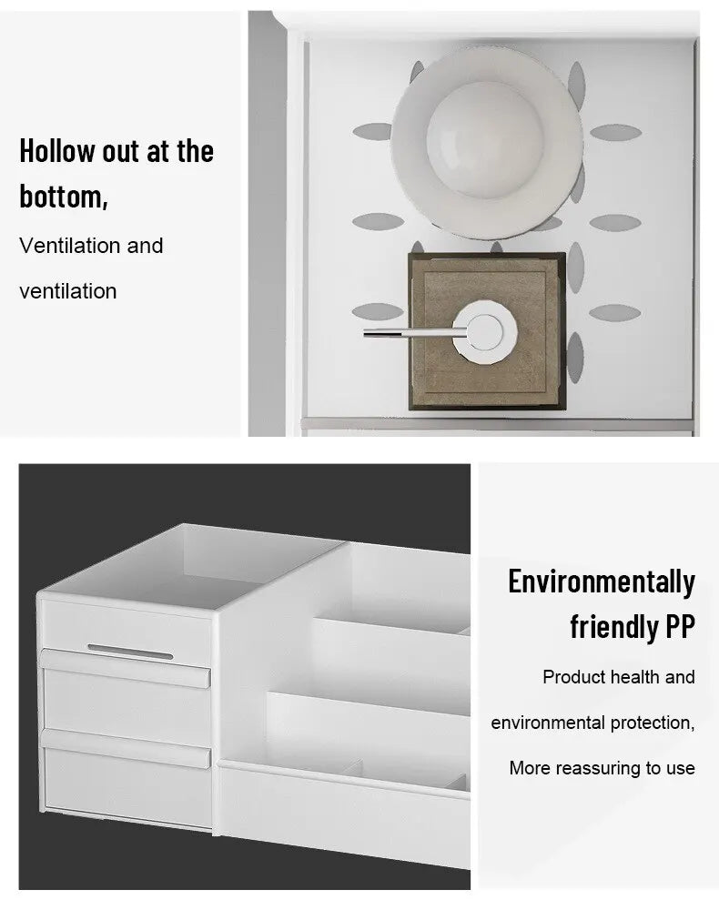 ORDENZA™ PureWhite Drawer Makeup Organizer