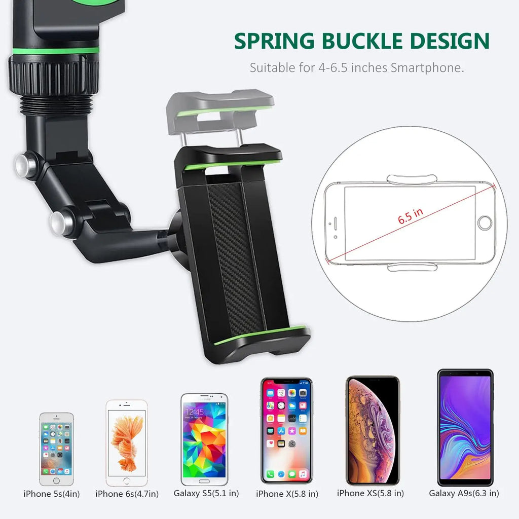 AURAVIEW™ 360 Rearview Mirror Phone Mount