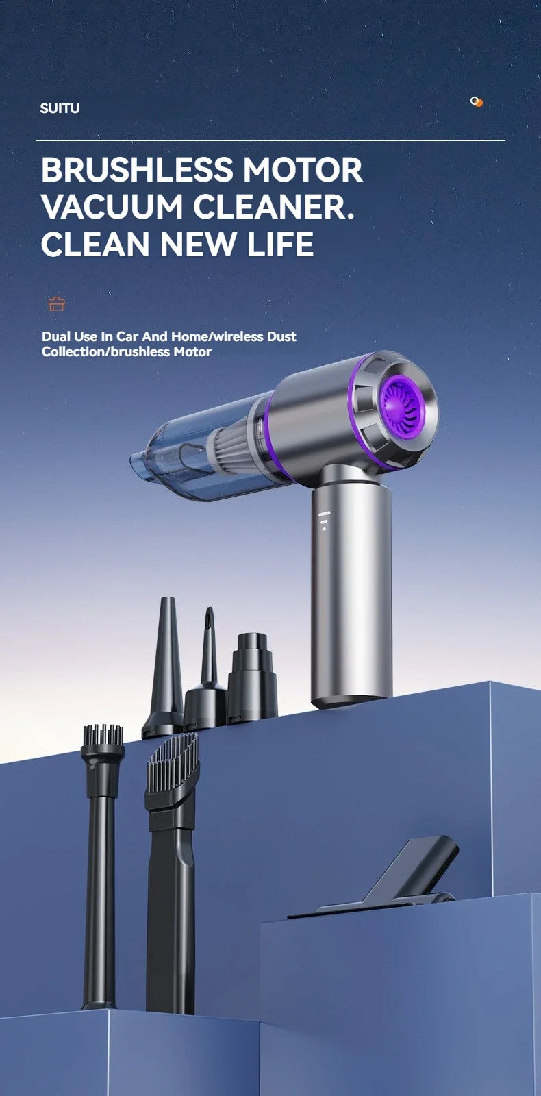 AEROVAC™ TurboForce Wireless Vacuum & Air Duster