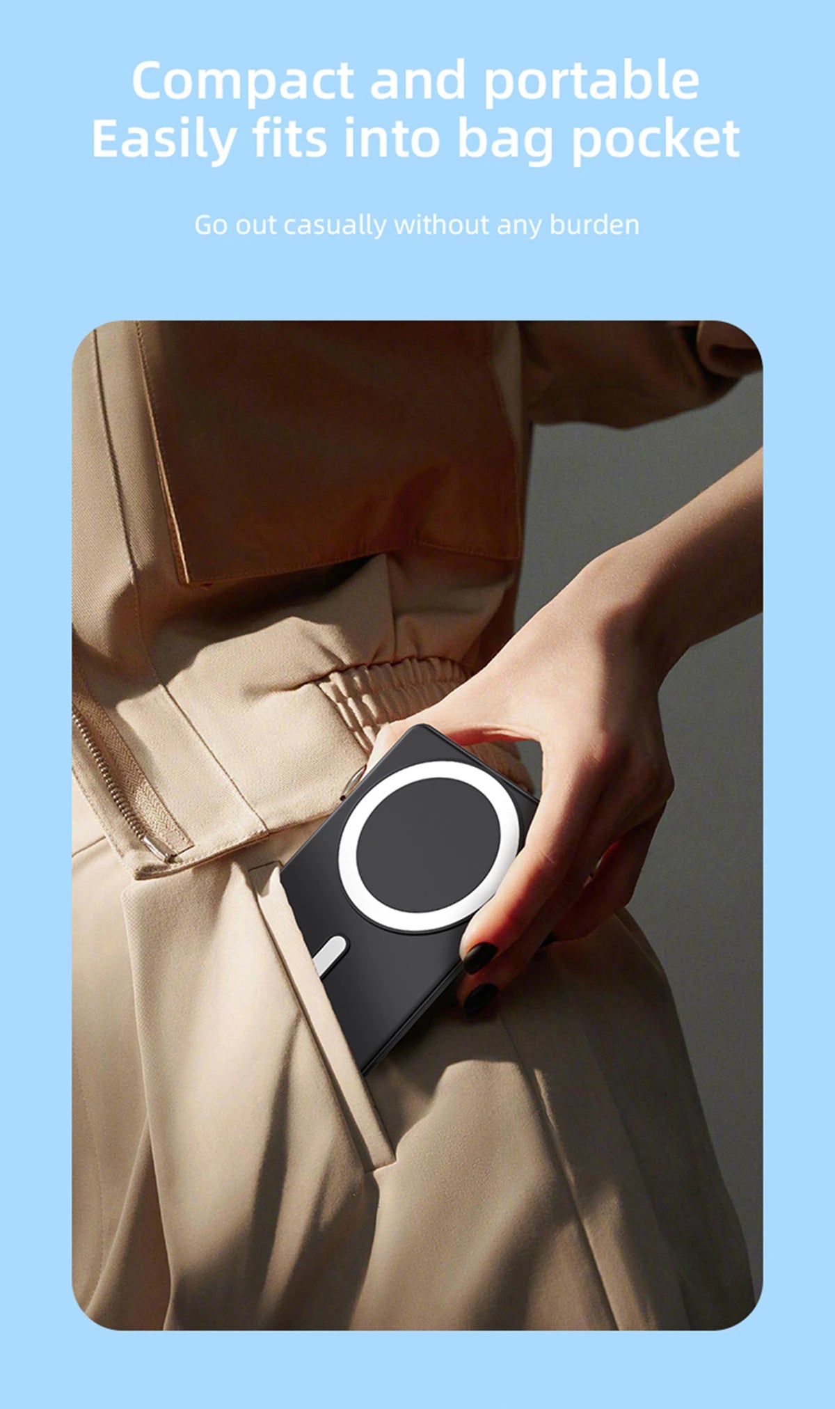 VOLTMAG™ SlimSnap Wireless Power Bank