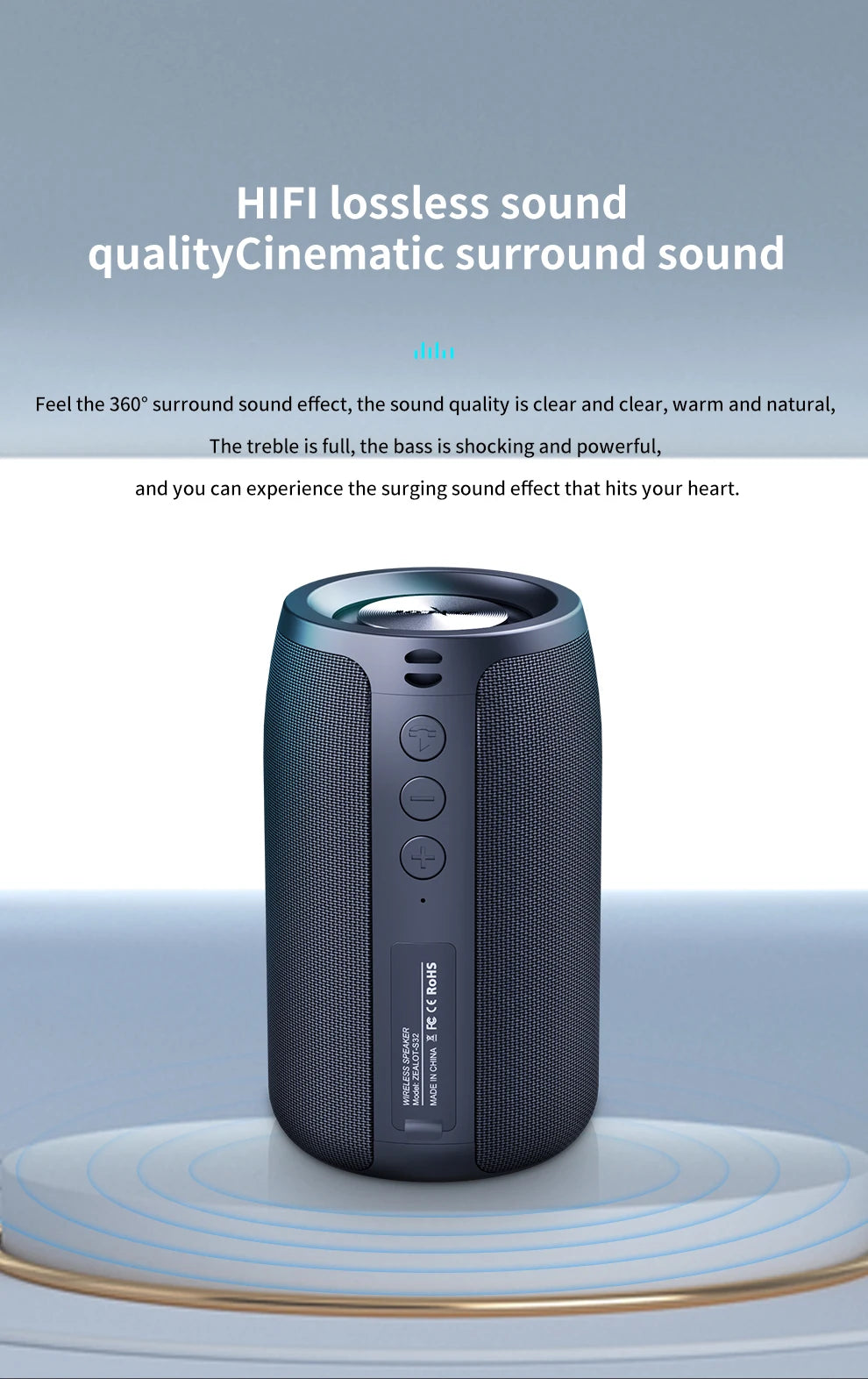 ZEALOT™ S32 Outdoor BassPulse Wireless Speaker