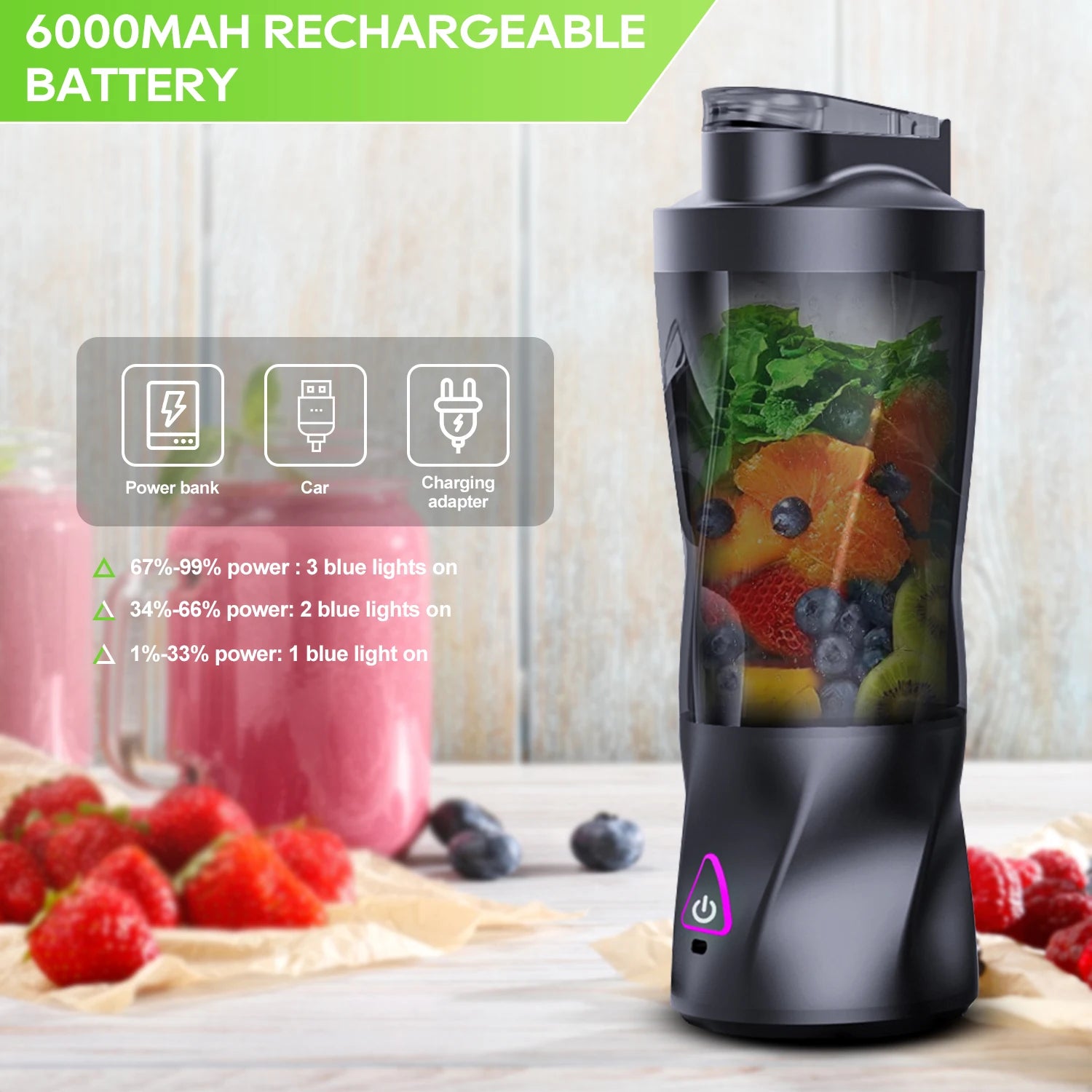 VITAFLOW™ 700ML Portable Smoothie Blender Cup
