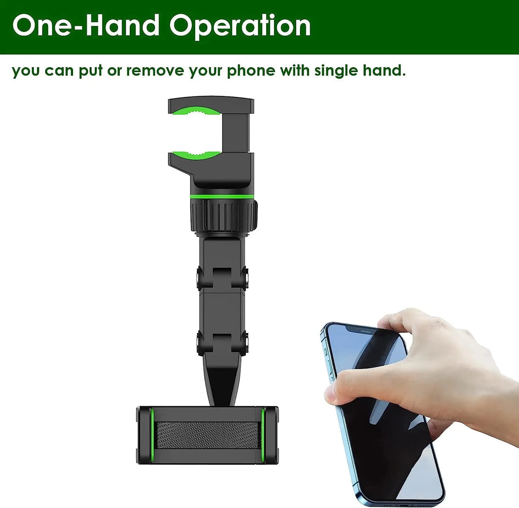 AURAVIEW™ 360 Rearview Mirror Phone Mount