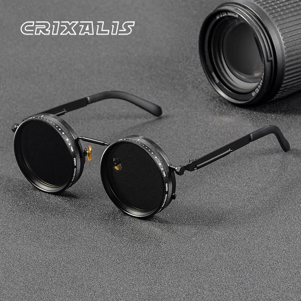 CRIXALIS™ Polarized Adjustable Dimming Round Sunglasses
