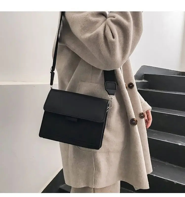 AURELIA™ Classic PU Leather Crossbody Flap Bag