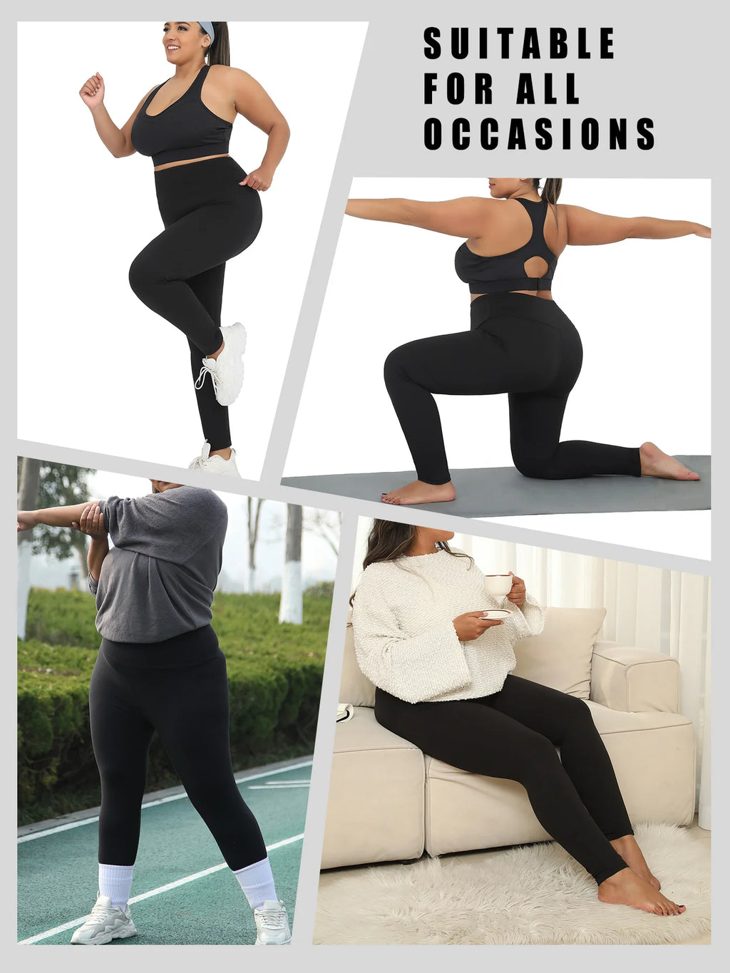 FlexComfort™ Plus Size High Waist Leggings