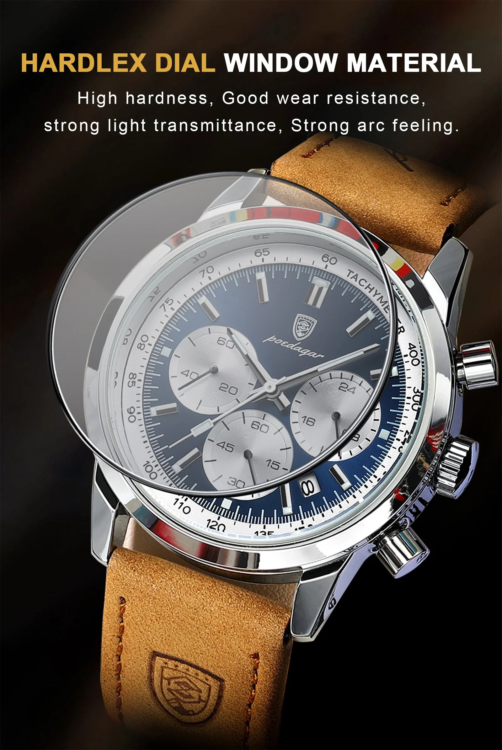 POEDAGAR™ Advanced Business Luxury Leather Men’s Watch