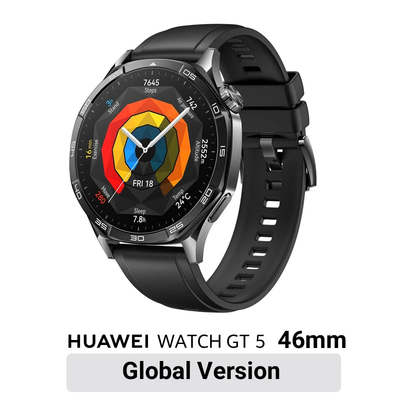 HUAWEI Watch GT 5 / GT5 Pro Smartwatch – Built-in Map, Message Replay, iOS & Android