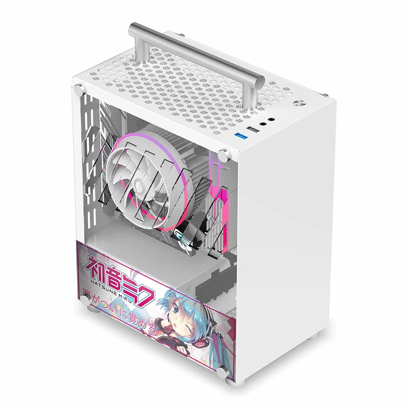 METALFISH™ T40 Mini ITX 7L Compact Gaming Case
