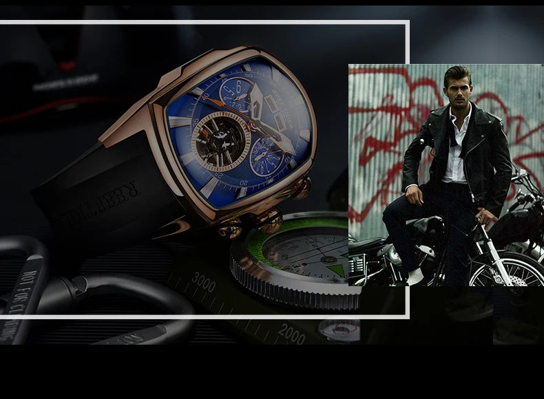 NOIRVANT™ Tourbillon Barrel Automatic Watch
