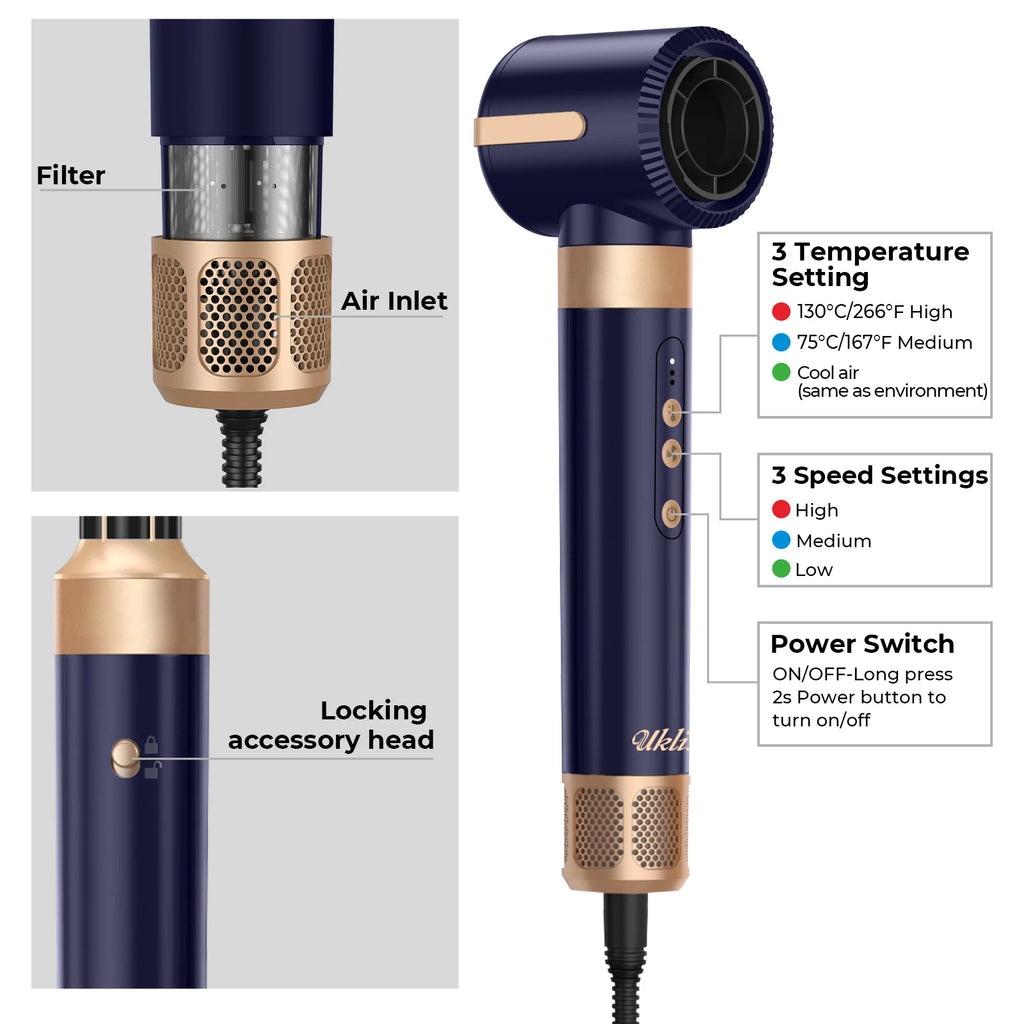 UKLISS™ AirLuxe 7-in-1 Professional Hair Styler