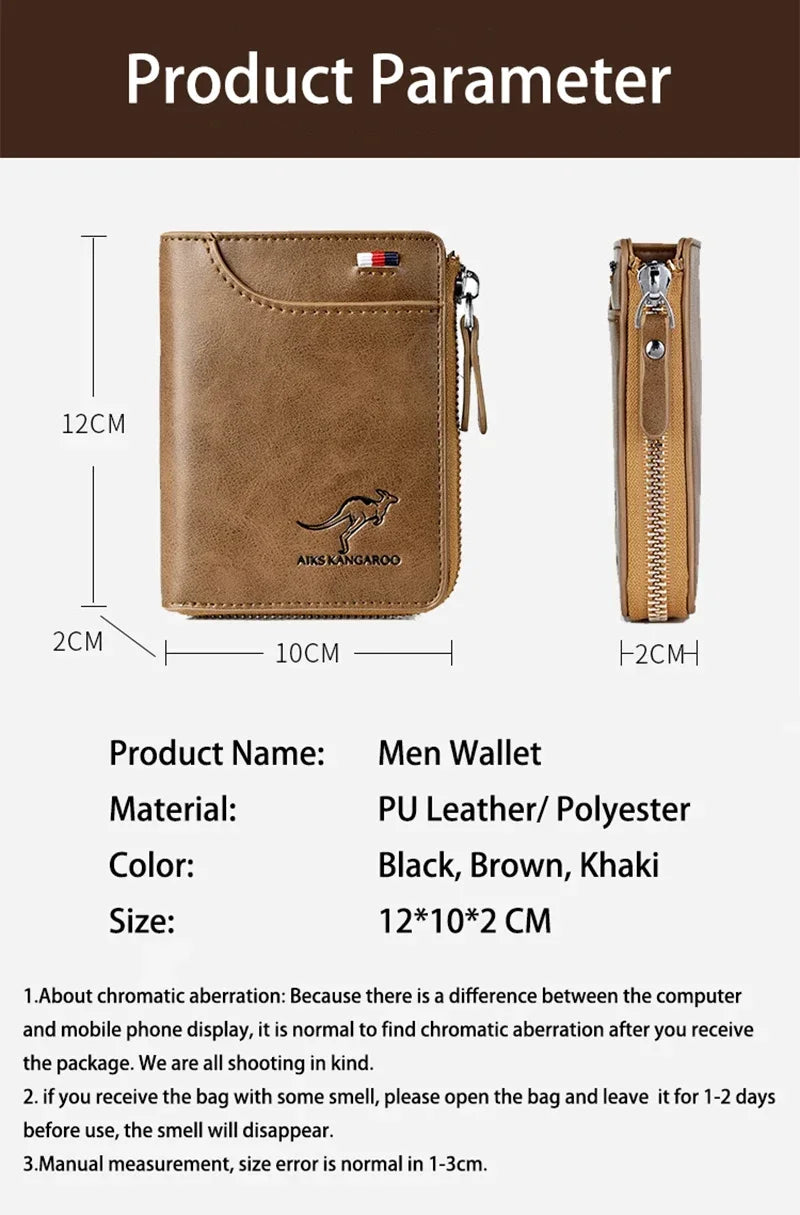 AURION™ Luxury RFID Slim Wallet for Men