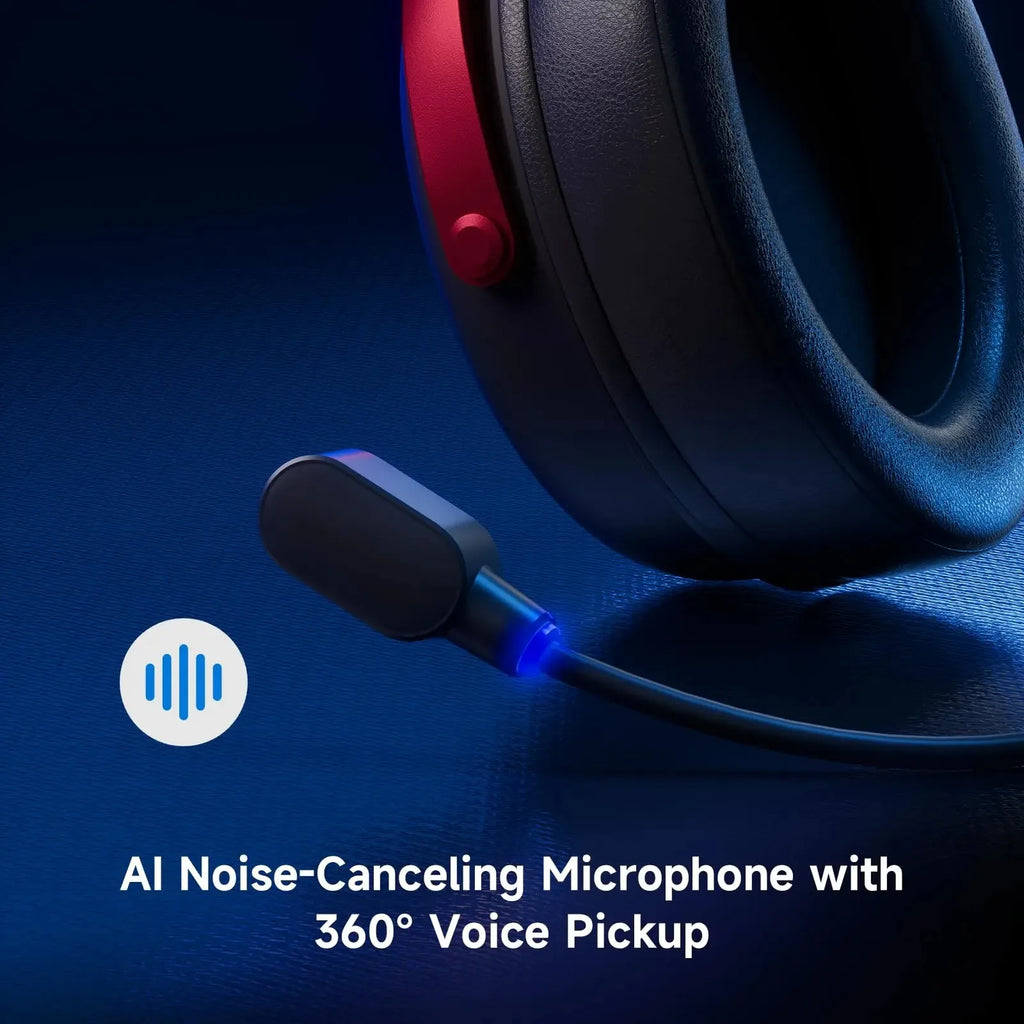 MCHOSE V9 Pro Wireless Gaming Headset – 7.1 Surround, Noise-Canceling Mic, Low Latency, Lightweight for PS5, PC & Switch