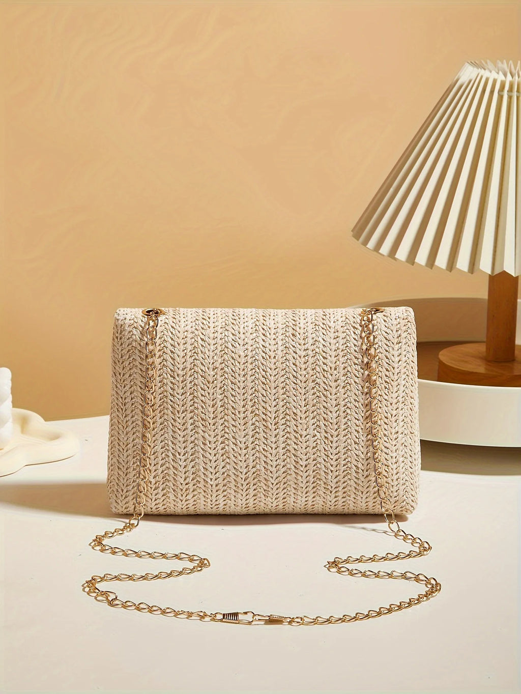 SOLÉVIA™ Handwoven Straw Shoulder Crossbody Bag