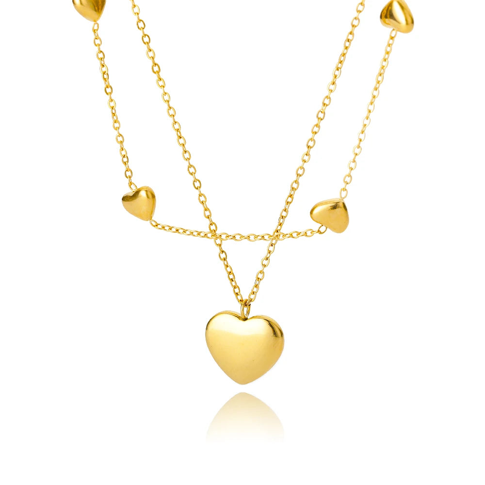 AURÉLIA™ Zircon Heart Cross Necklace