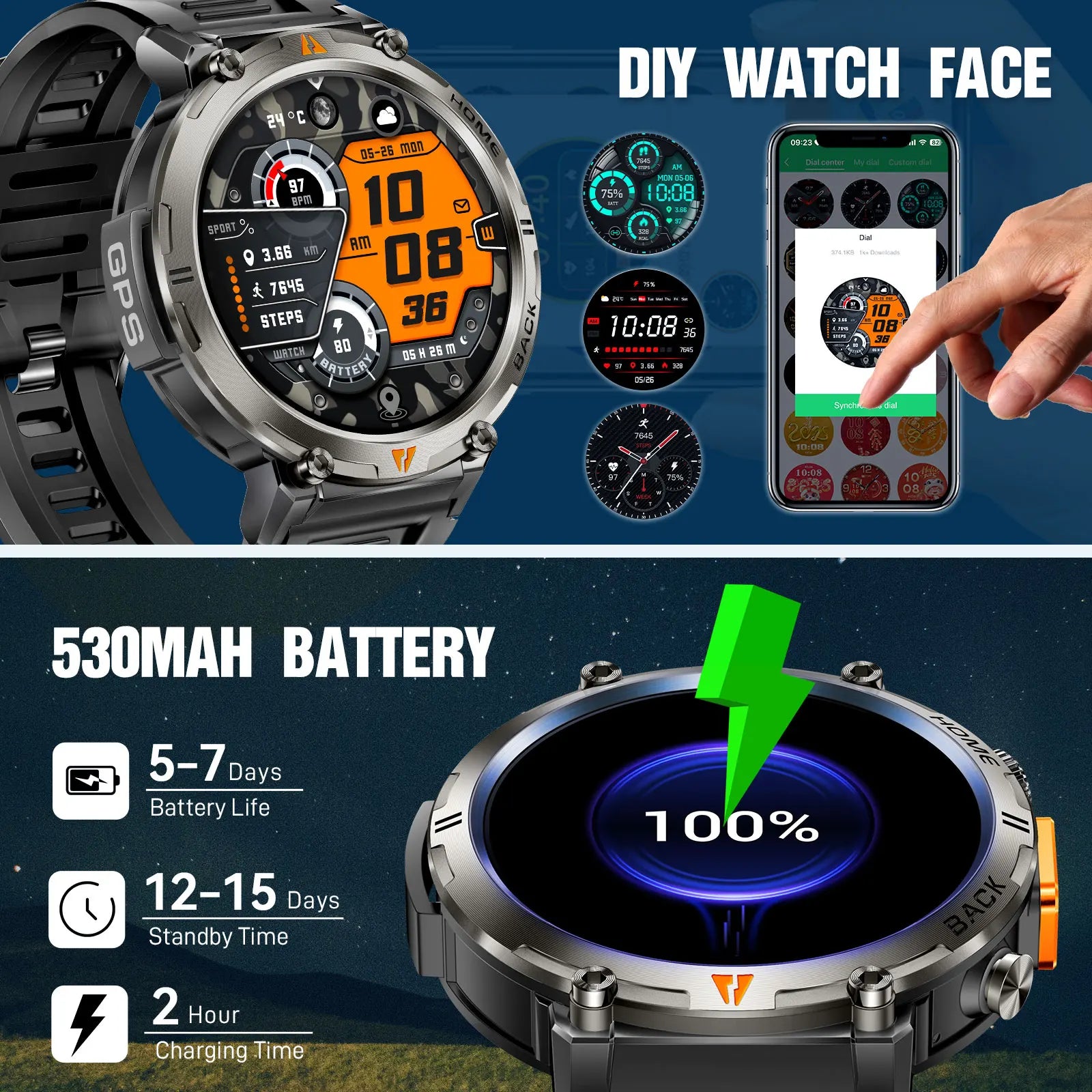 Smartwatch Pro 2025 – Advanced Fitness & Health Monitoring Smartwatch