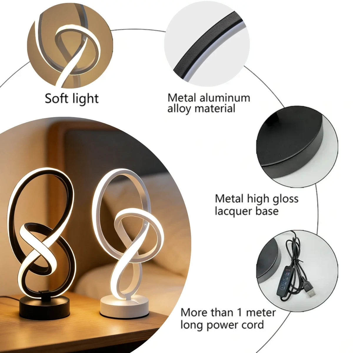 LUMIARC™ TrioLight LED Desk Lamp