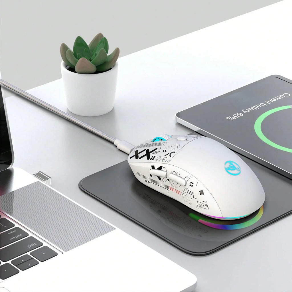 HXSJ™ T90 RGB Tri-Mode Gaming Mouse