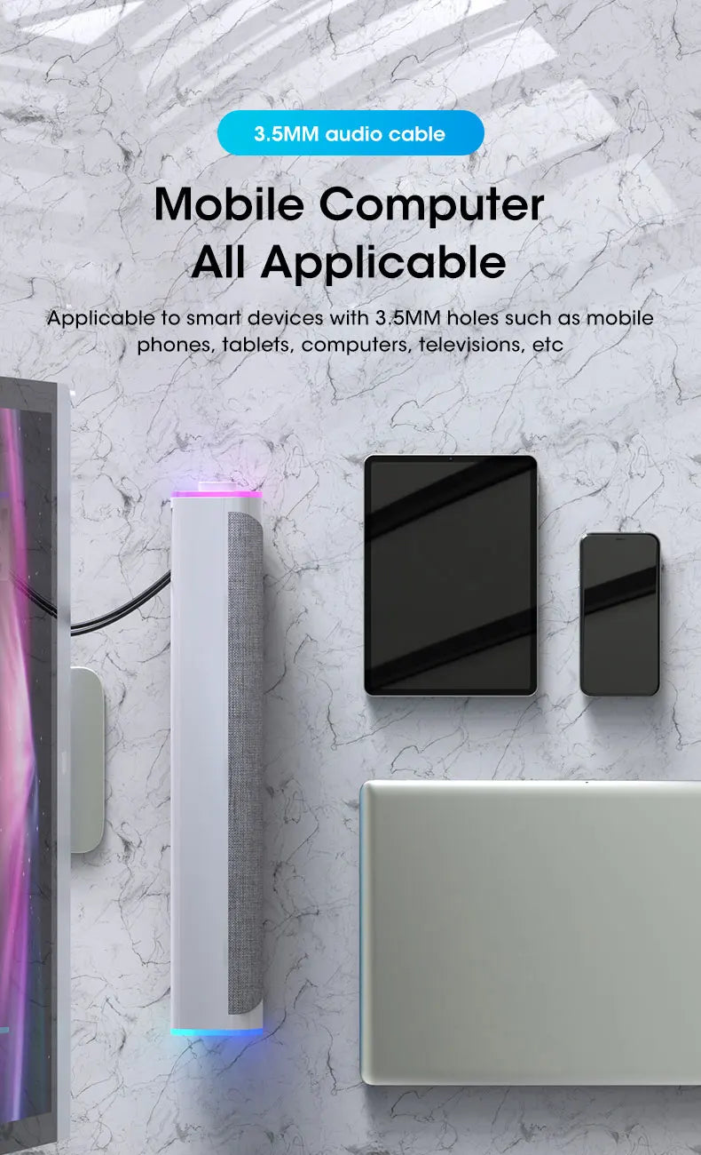 SONIQEDGE™ 4D Stereo Soundbar Speaker