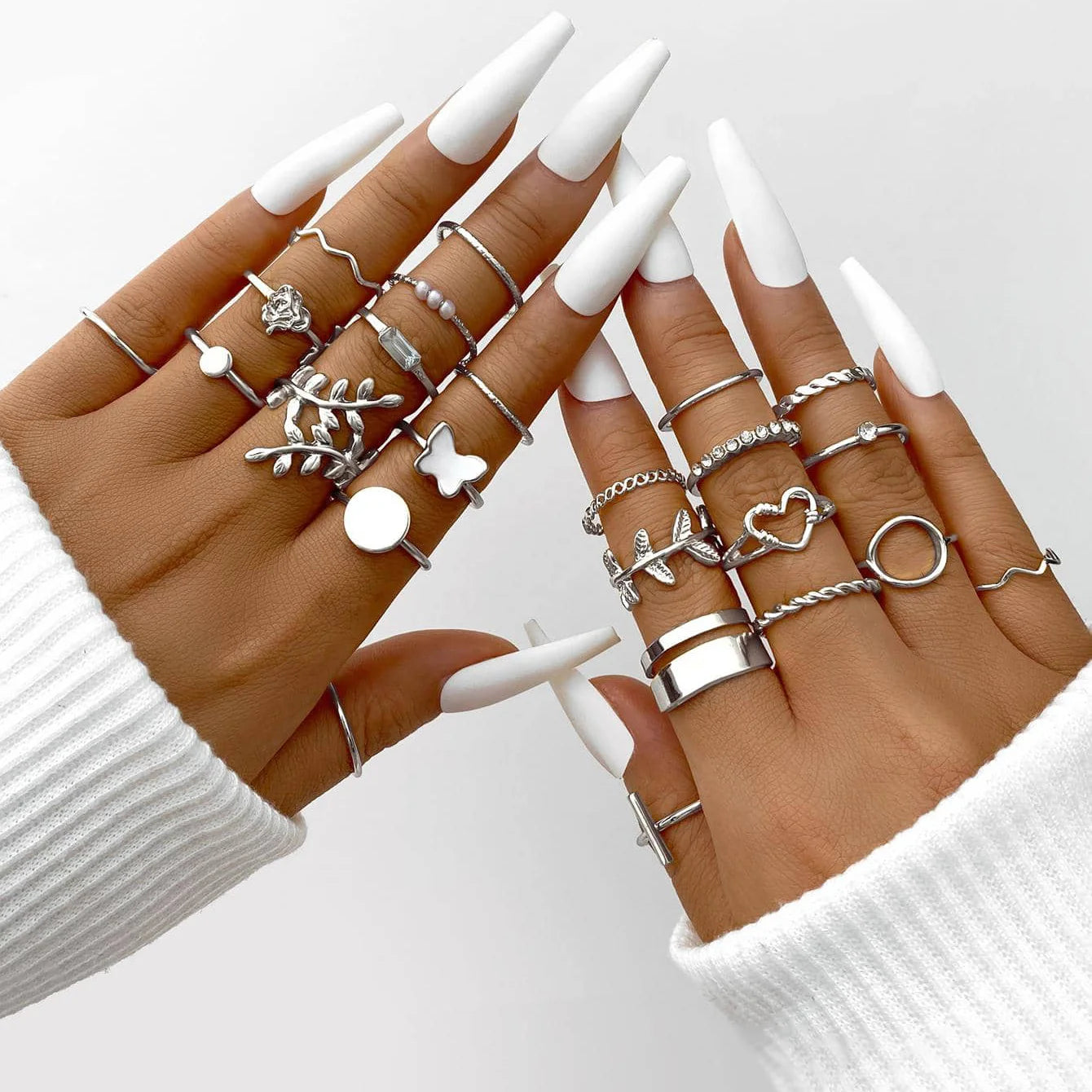 Aurelia™ 58Pcs Vintage Gold Plated Ring Set