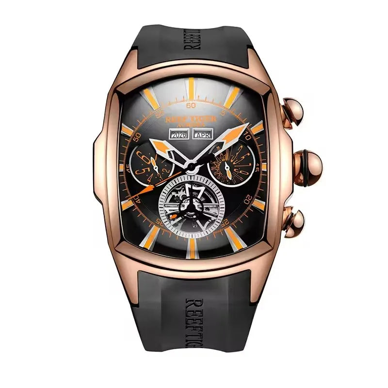 NOIRVANT™ Tourbillon Barrel Automatic Watch