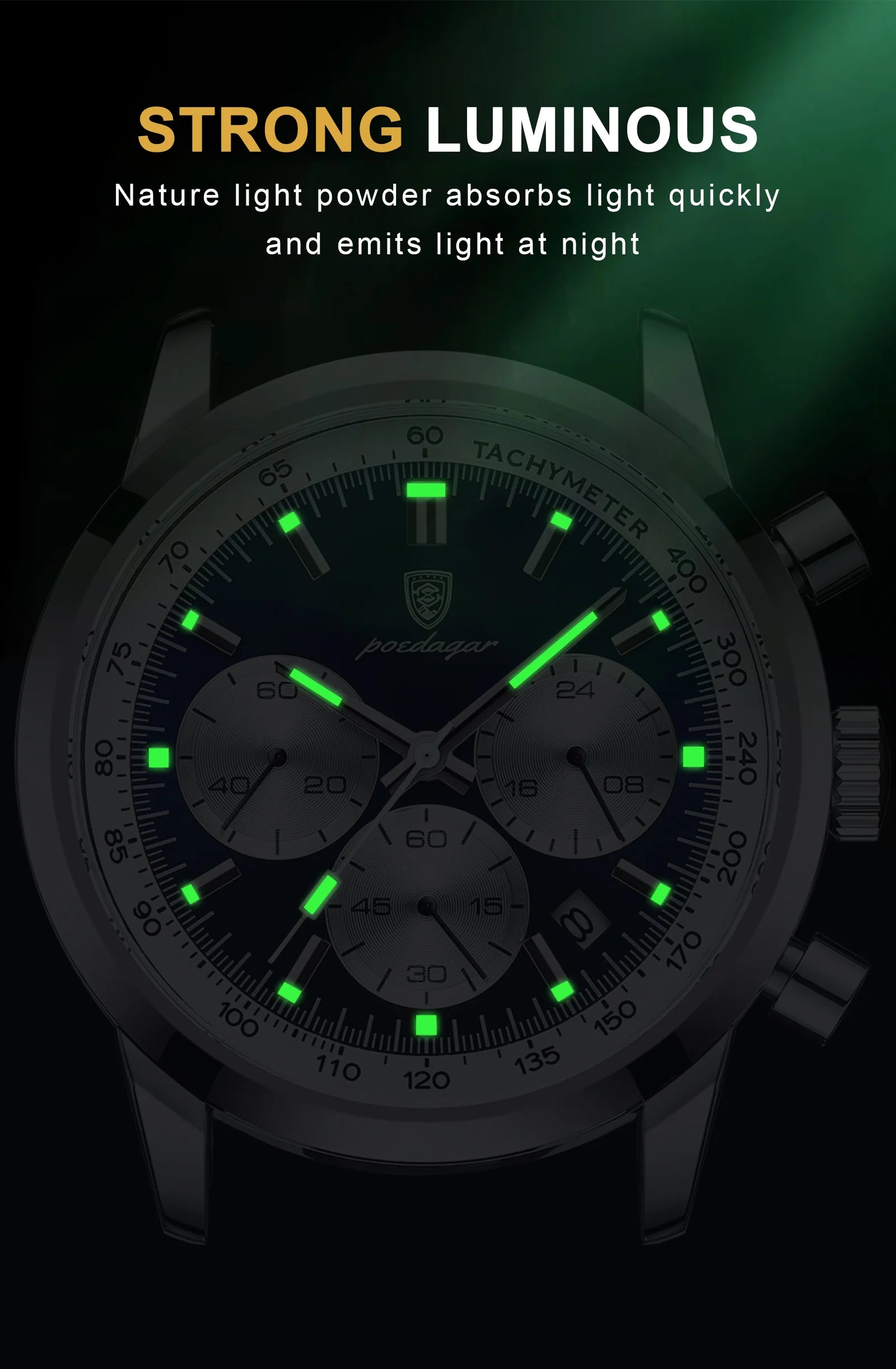 POEDAGAR™ Advanced Business Luxury Leather Men’s Watch