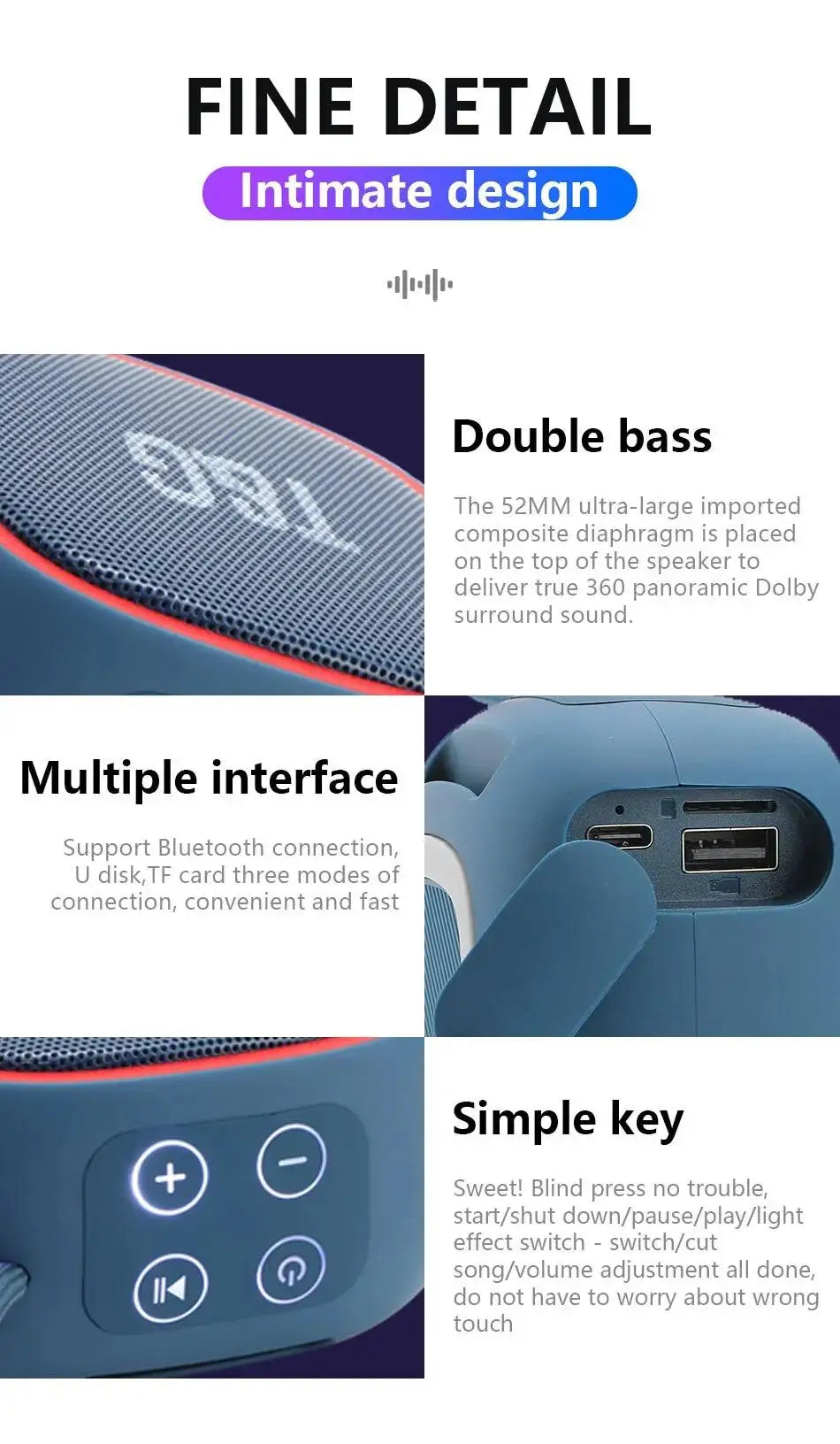 SONARA™ MiniBass Wireless Speaker