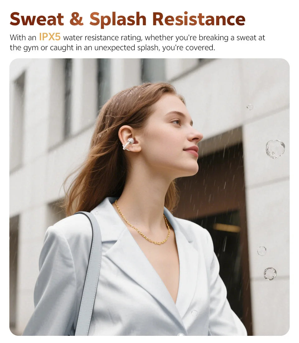 AURION™ Crossky Open-Ear Clip Wireless Earbuds