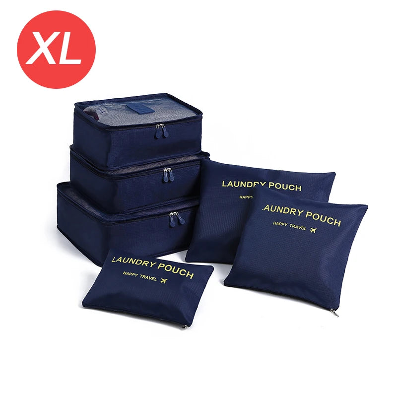 TRAVORA™ 6-Piece Travel Packing Organizer Set