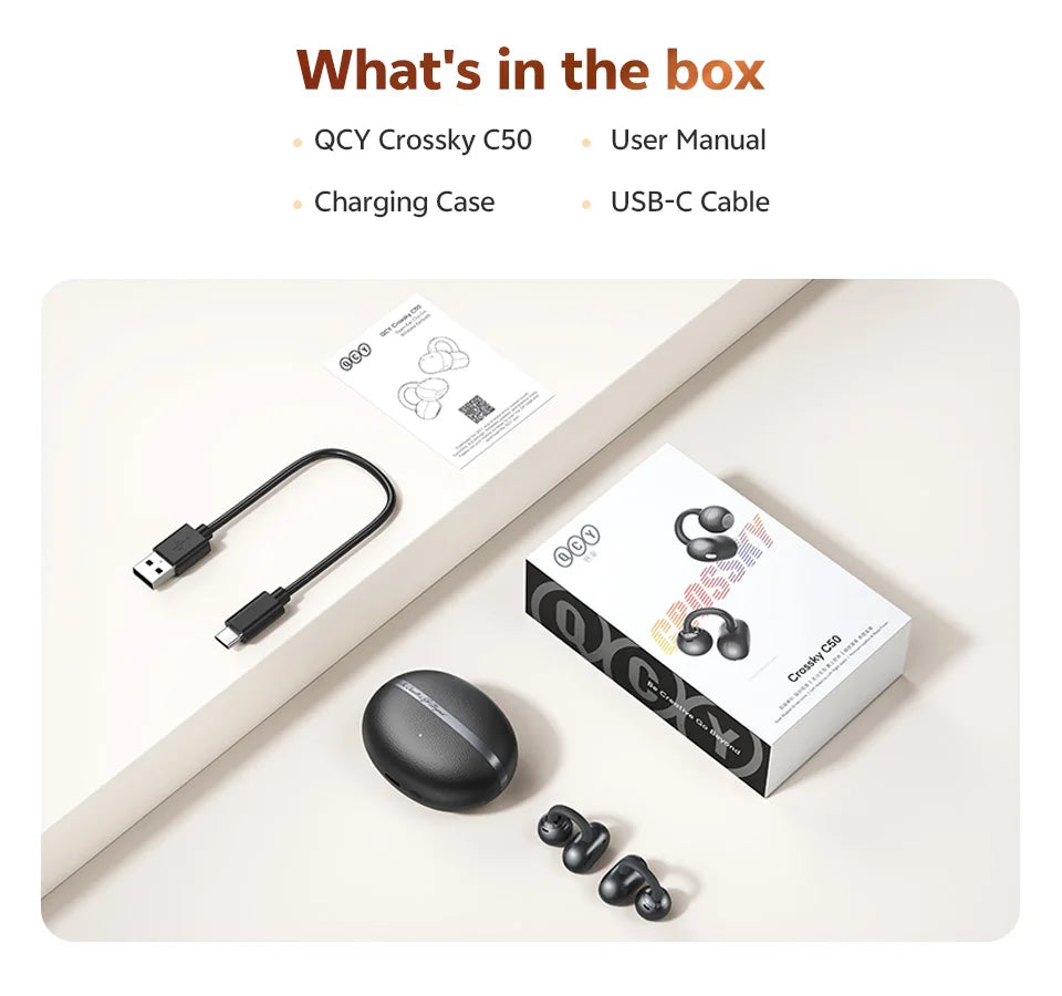 AURION™ Crossky Open-Ear Clip Wireless Earbuds