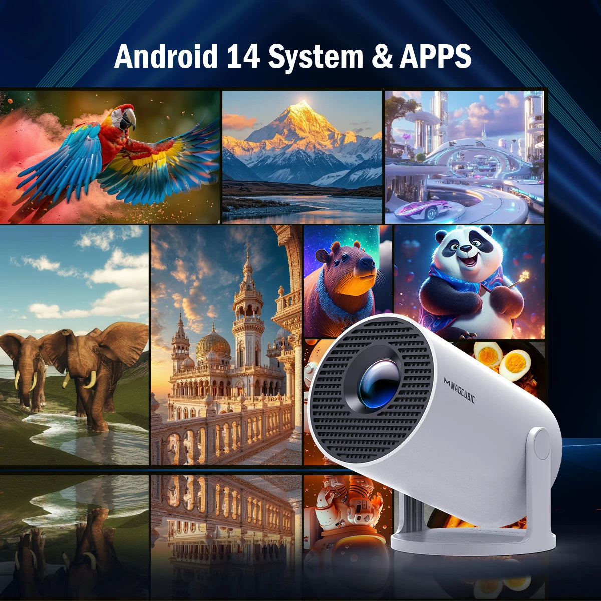 MAGCUBIC™ HY300 Pro Smart Cinema Projector