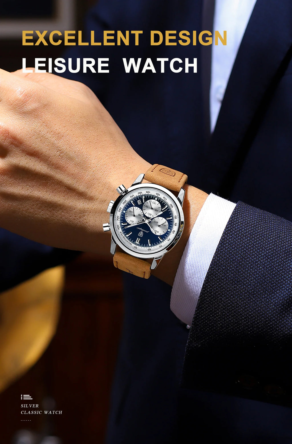 POEDAGAR™ Advanced Business Luxury Leather Men’s Watch