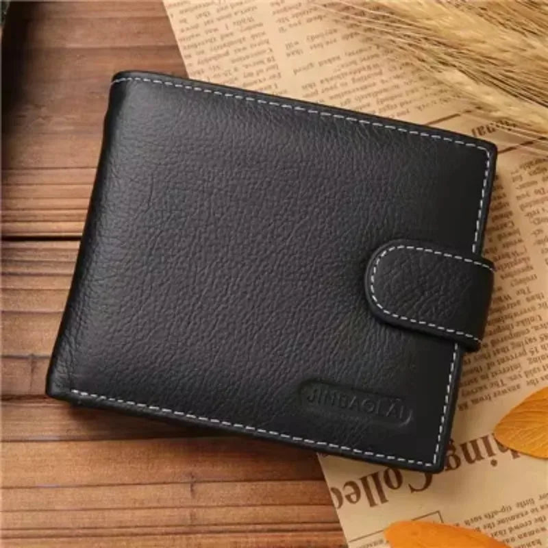 AURION™ Genuine Cowhide Leather Slim Wallet for Men