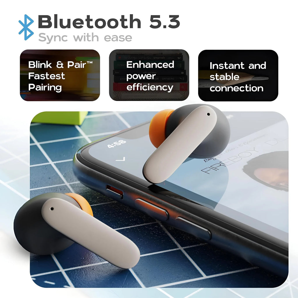 VELTRON™ AirSync TWS 5.4 ENC Wireless Earbuds