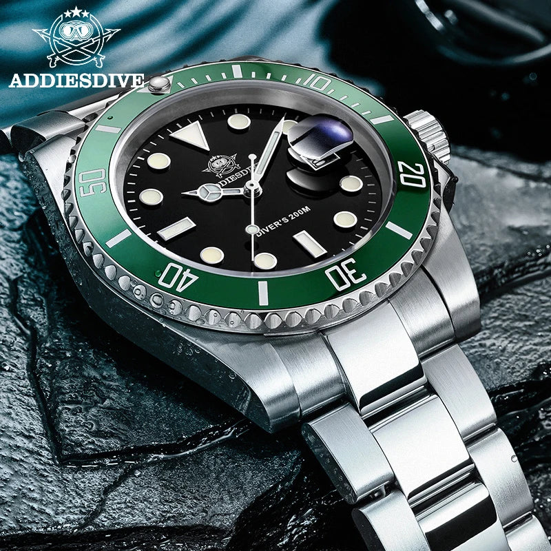 ADDIESDIVE™ Stainless Steel Quartz Business & Outdoor Men’s Watch