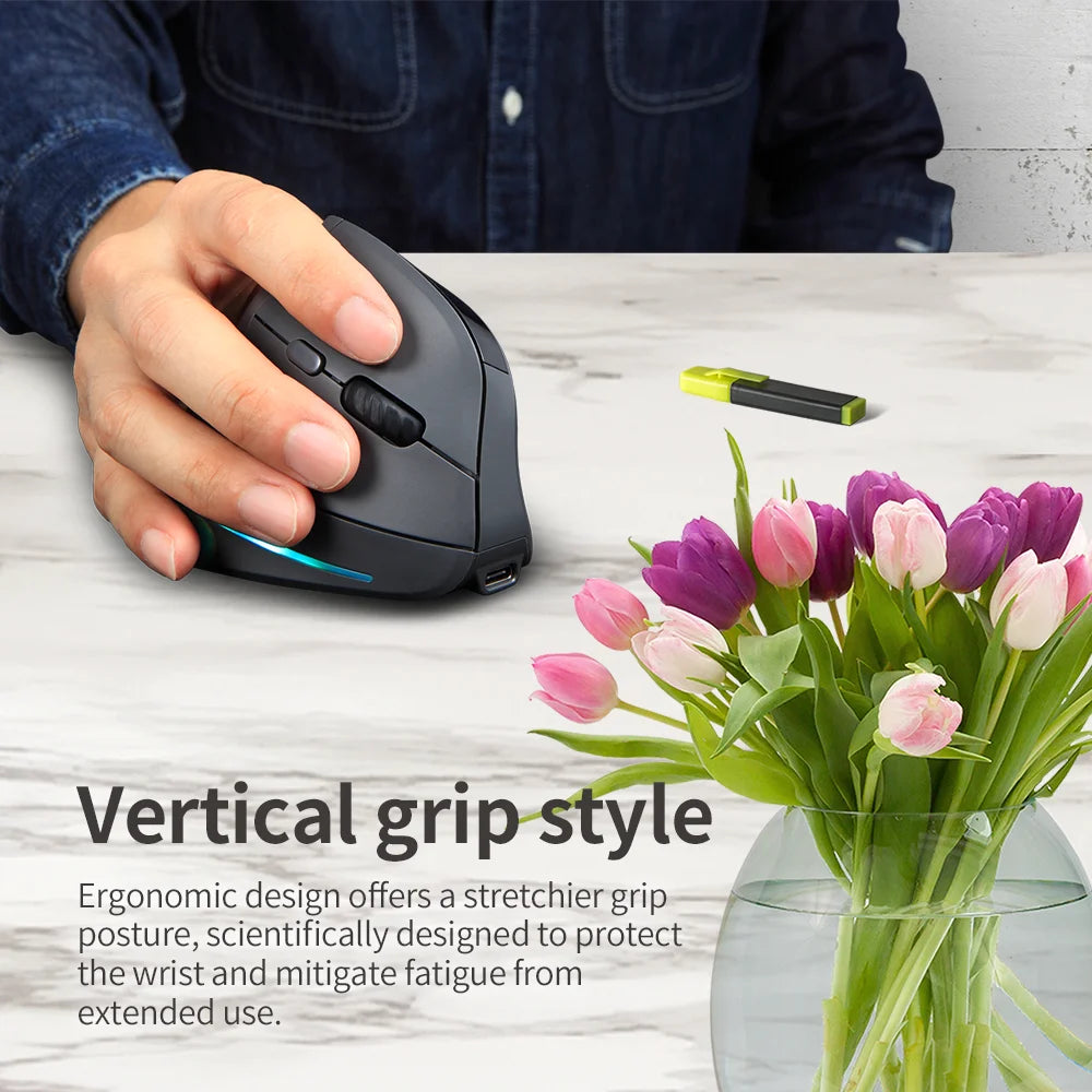 ERGOVA™ F35 Vertical Wireless Ergonomic Mouse