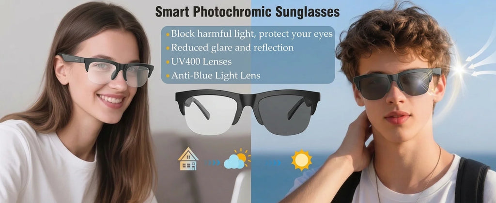 VÉRION™ Photochromic Smart Glasses & Smart Watch Set