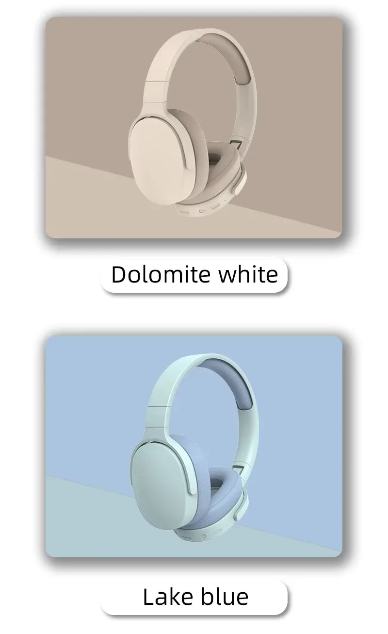 P2961 Bluetooth Wireless HIFI Headset Headphone Stereo with Microphone Lightweight and Foldable Low Latency for PC Mobile Gaming
