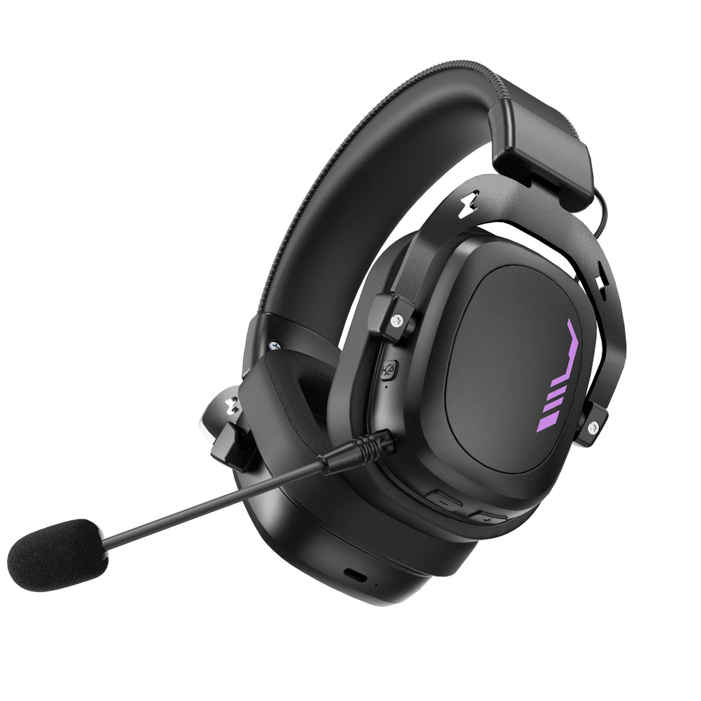 ARTTI Wireless Bluetooth Gaming Headset Over Ear 7.1 Surround Sound Gaming Headphones with Mic Low Latency for PS5 PS4 PC